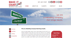 Desktop Screenshot of makeitcountmarketing.com